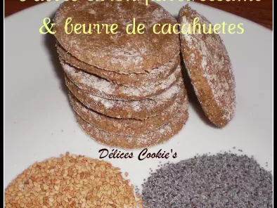 Recette Sablés citron/pavot/sésame & beurre de cacahuètes