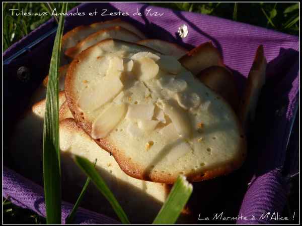 Tuiles aux amandes, Recette Ptitchef