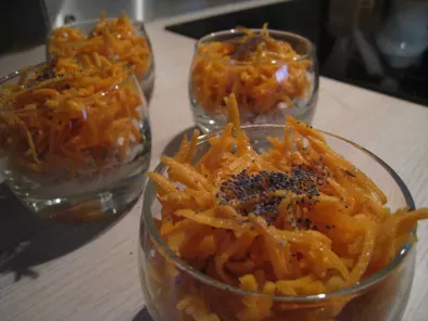 Recette Verrine rillettes de thon carottes rapées