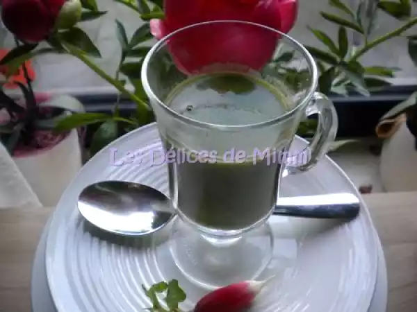Recette Potage aux fanes de radis