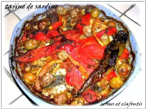 Recette Tajine de sardines au four
