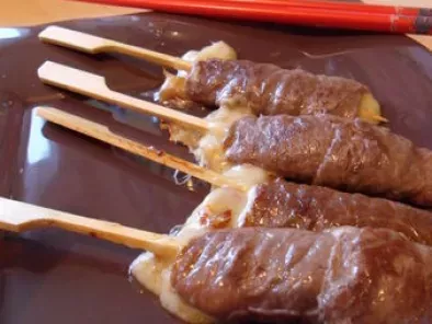 Recette Yakitori boeuf fromage