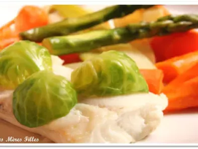 Recette La recette poisson blanc : colin aux petits légumes nouveaux