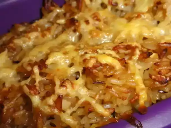 Recette Gratin de riz aux épices