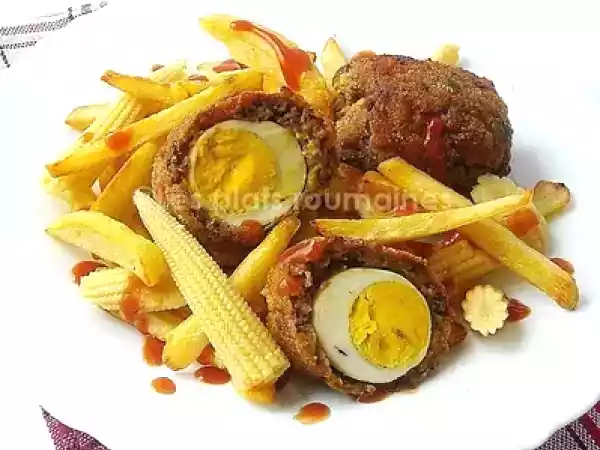 Recette Oeufs à l'écossaise.