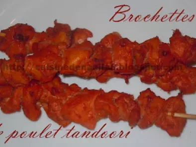Recette Brochettes de poulet tandoori au four