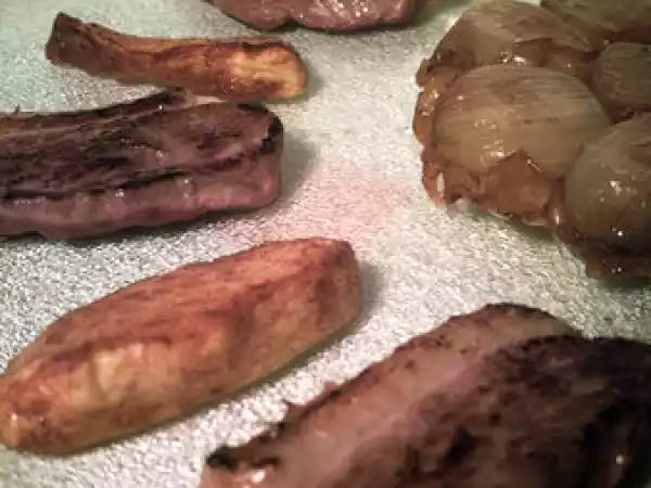 Recette Magret de canard aux pommes épicées