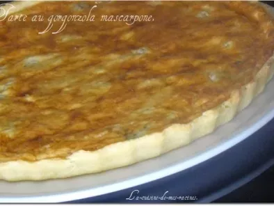 Recette Tarte au gorgonzola mascarpone.