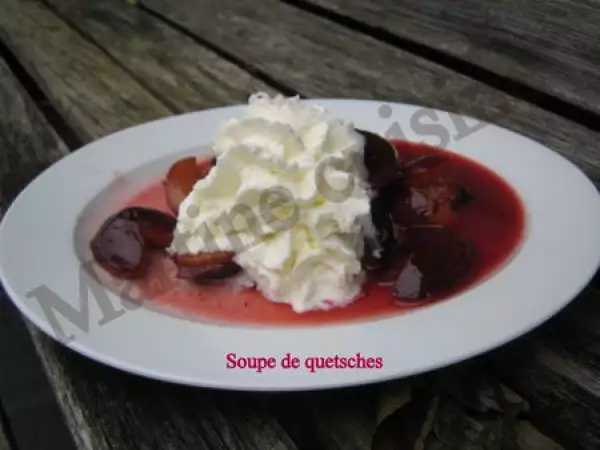 Recette Soupe de quetsches