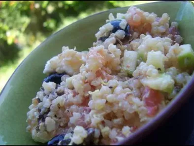 Recette Salade de quinoa a la grecque.