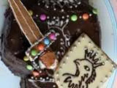 Gâteau d'anniversaire chevalier