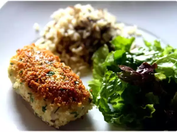 Recette Poisson en panure de semoule aux herbes