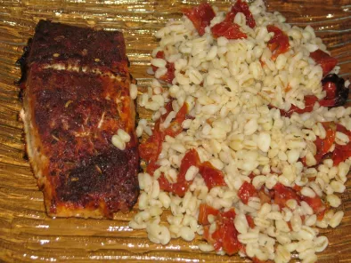Recette Pavés de saumon aux épices cajun et sa salade de blé