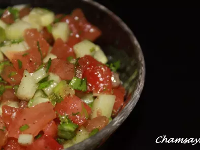Recette Salade concombre et tomates
