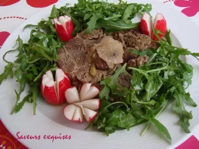 Recette Jarret de boeuf cuit au bouillon de légumes