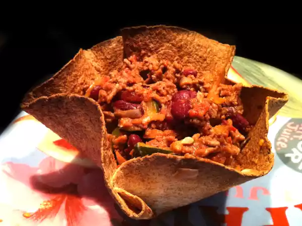 Recette Chili con carne 0%mg en bol tacos !