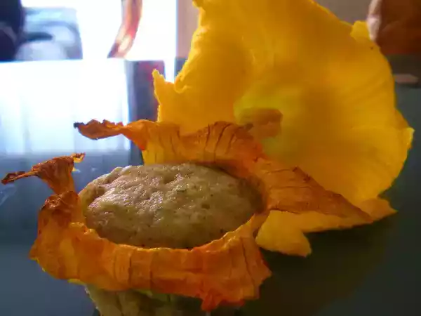 Recette Fleur en muffin courgette et noix