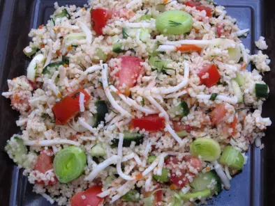 Recette Salade de couscous au surimi