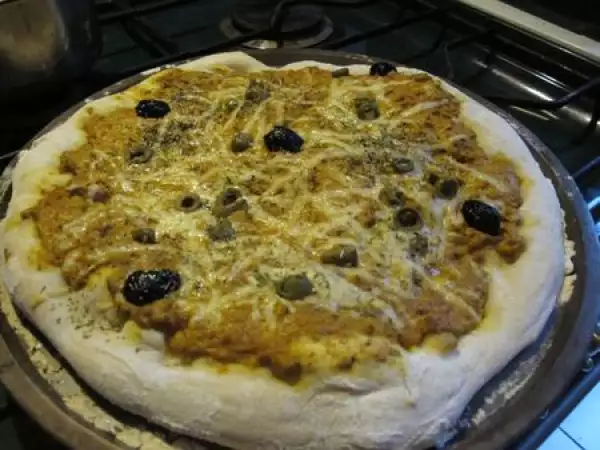 Recette Pizza curry et thon