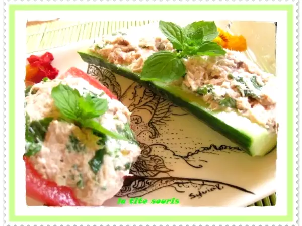 Recette Légumes farcis à la mousse de thon et menthe fraîche