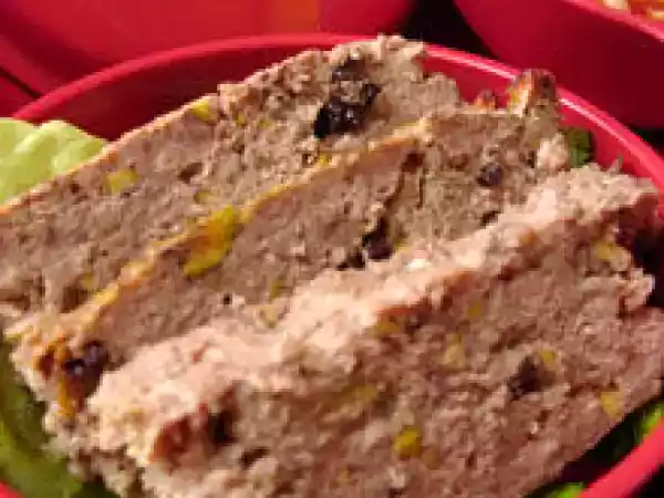 Recette Bento - pain de viande aux pistaches et raisins secs