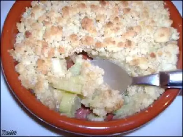 Recette Crumble à la rhubarbe