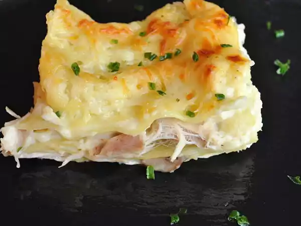 Recette Lasagnes au poulet et champignons