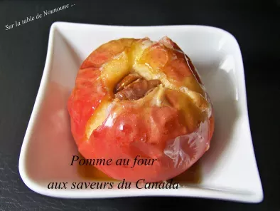 Recette Pomme au four aux saveurs du canada
