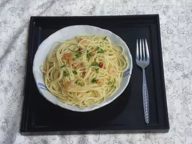 Recette Spaghetti à l'ail et huile d'olive
