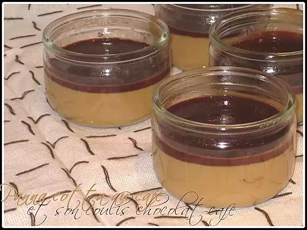 Recette Panna cotta café et son coulis café /chocolat