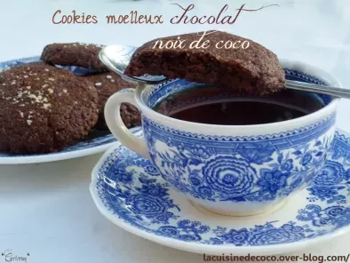 Recette Cookies moelleux chocolat noix de coco
