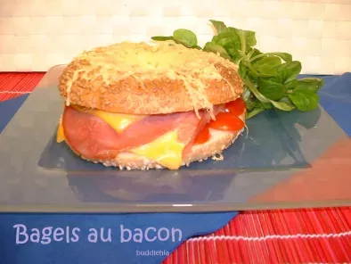 Recette Bagels au bacon