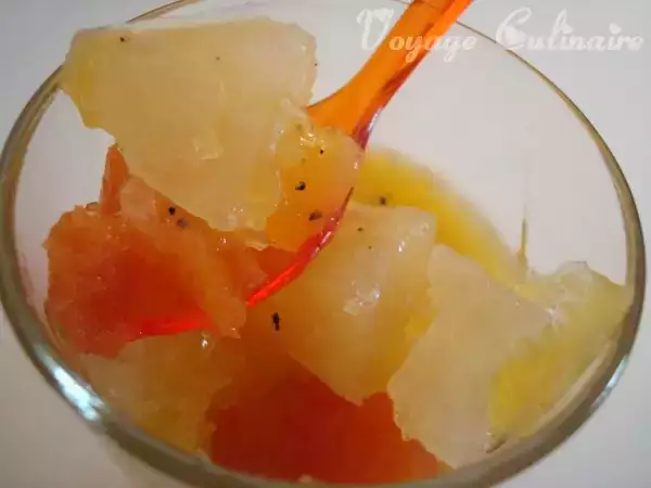 Recette Aspic aux 2 pomelos