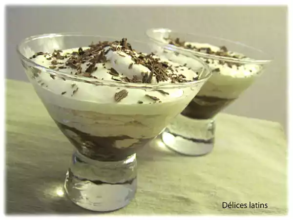 Recette Mousse au café sur lit de chocolat façon cappuccino
