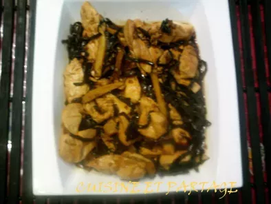 Recette Poulet gingembre champignons noirs