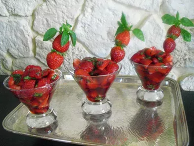 Recette Salade de fraises au basilic