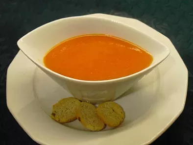 Recette Soupe de poivrons rouges au piment de cayenne