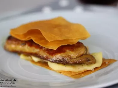 Recette Millefeuille de foie gras aux pommes