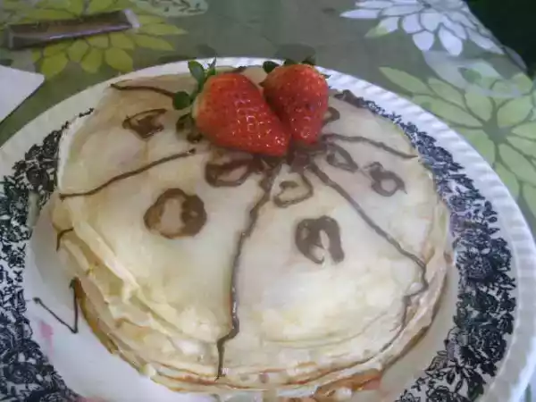 Recette Mille crêpe aux fraises
