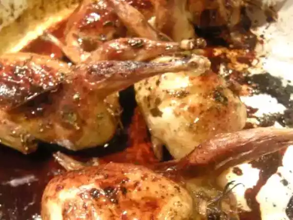 Recette Cailles au vinaigre balsamique