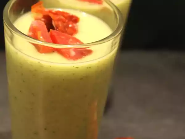 Recette Velouté de courgette au chorizo