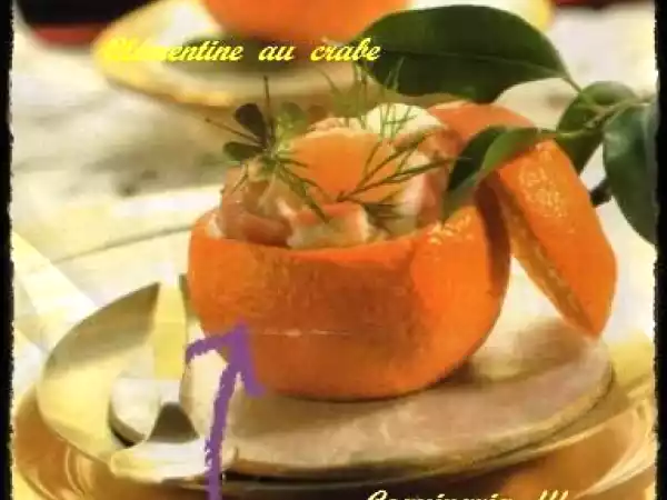 Recette Clémentine au crabe