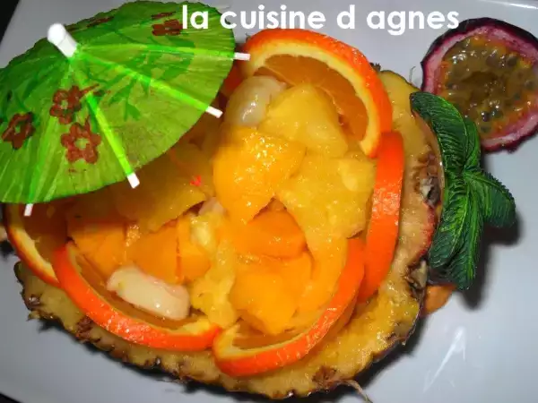 Recette Ananas de fruits exotiques