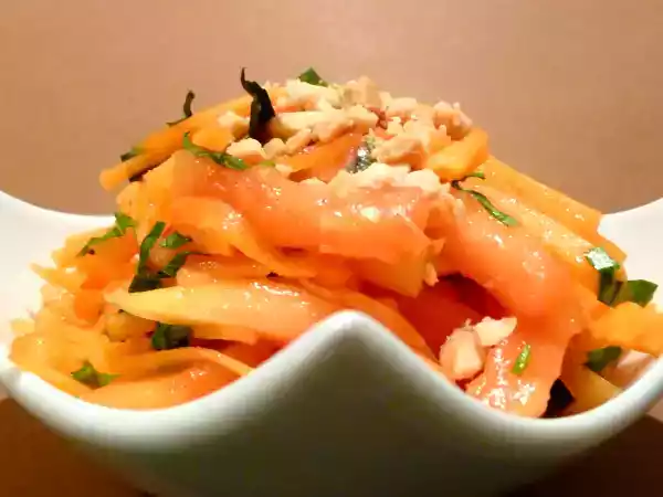 Recette Salade de papaye carotte