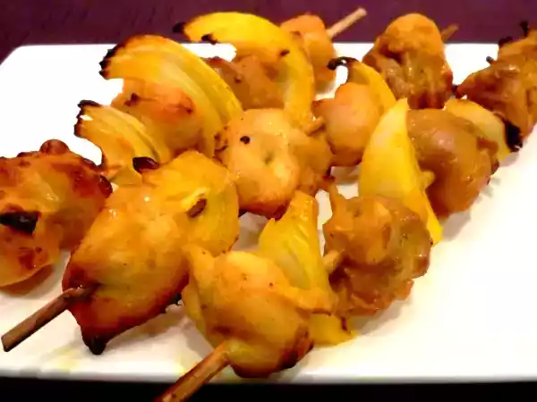 Recette Brochettes de poulet coco satay
