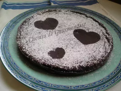Recette Gâteau au chocolat allégé [st valentin]