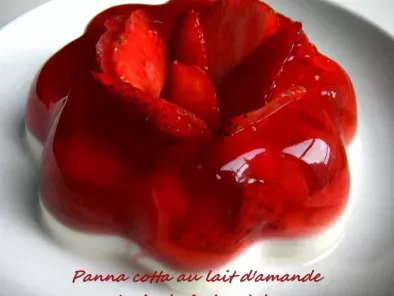 Recette Duo de panna cotta et fraises à la rose pour un saint valentin tout en douceur
