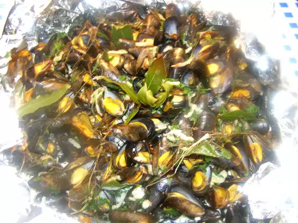 Recette Moules de bouchot cuites au four