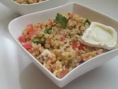 Recette Salade de quinoa saumon et chèvre