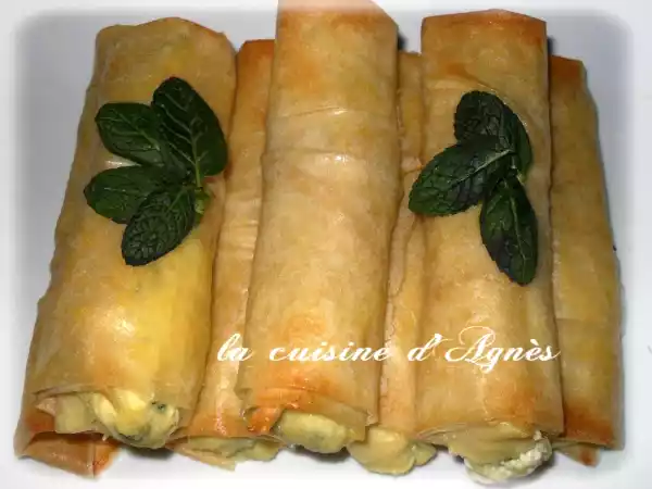 Recette Cigares croustillants à la feta et à la menthe